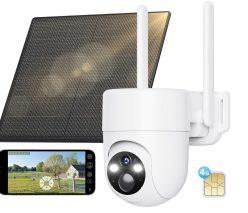 OFERTA AMAZON! Camara Vigilancia Exterior con Panel Solar SEHMUA 4G 2K a 34,1€