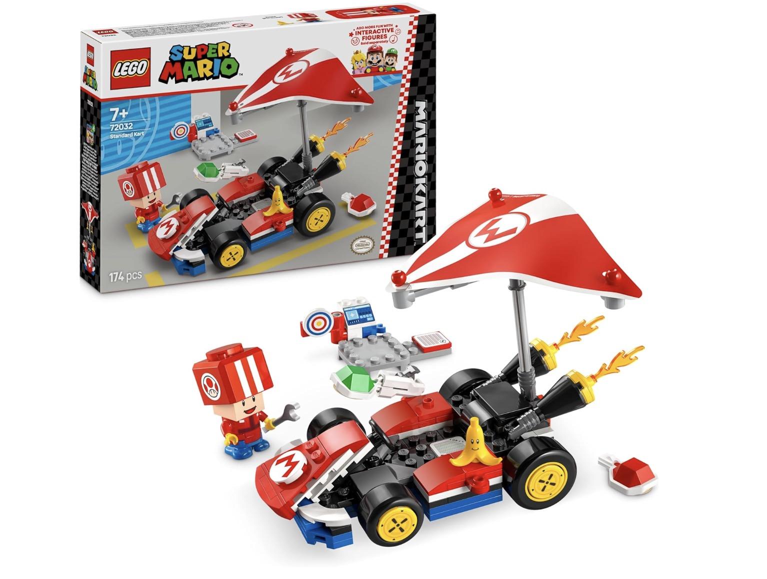 Lego Super Mario coche carreras