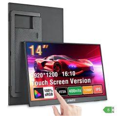 Chollo! Monitor portátil 14″ Táctil IPS FULLHD+ a 34.4€