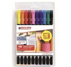 Rebaja Amazon! edding 1200 rotulador multicolor  8 bolígrafos + 2 de regalo punta redonda de 1 mm a 3,7€
