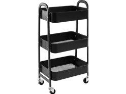 Chollo! Carrito Metálico 3 Niveles con ruedas a 13,4€