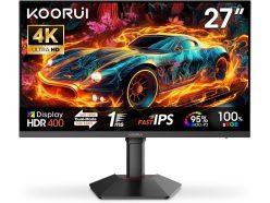 Descuento Amazon! KOORUI G2741L 27″ Dual Mode 4K 160Hz y FHD 320 Hz Fast IPS a 259,9€