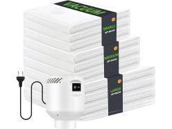 Ofertón Amazon! Pack 9 bolsas de vacío con bomba eléctrica a 11,9€