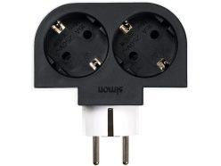 Ofertón Amazon! Simon Adaptador Giratorio Plug 2 Tomas 16A Rotación180º a 5,9€