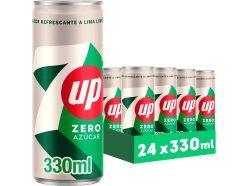 Rebaja Amazon! 7 UP Lima Limón Zero pack de 24 latas de 330 ml a 8€