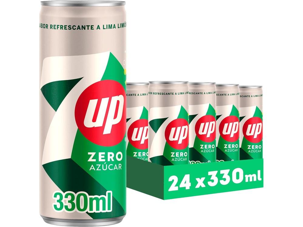 7 UP Lima Limón Zero pack de 24 latas de 330 ml