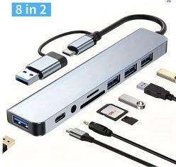 Preciazo! Hub USB-C 8 en 1 con lector SD a 5€