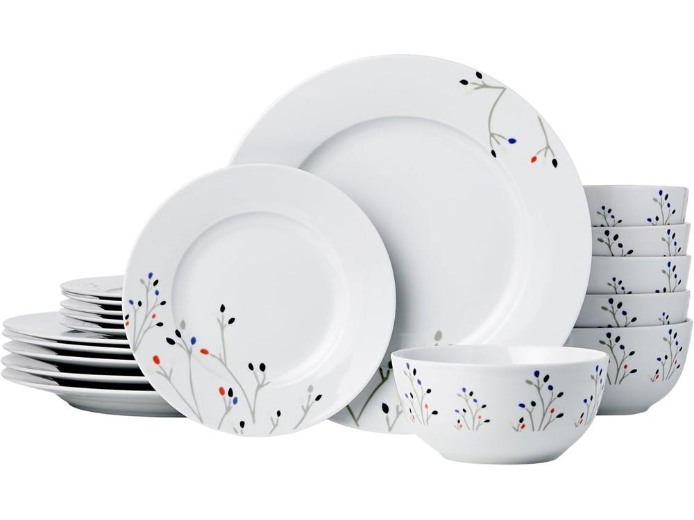 Amazon Basics vajilla de 18 piezas