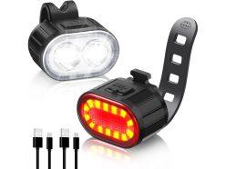 Chollo Amazon! Blendura Luces Bicicleta Delantera y Trasera USB recargables IPX4 a 4,2€