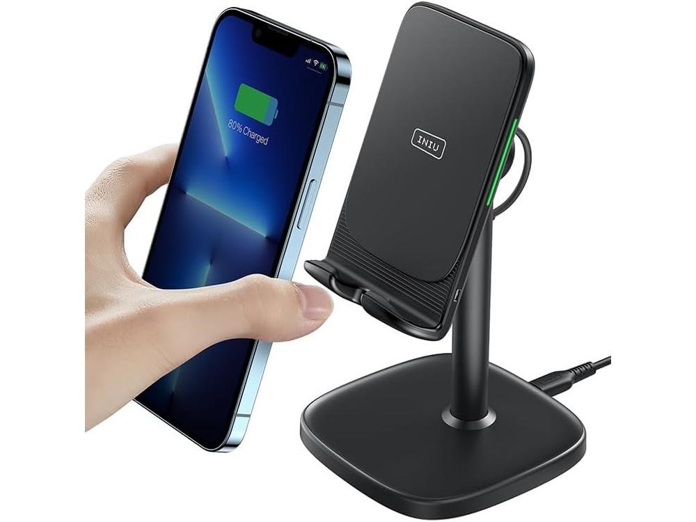 INIU Cargador inalámbrico rápido 15W Qi