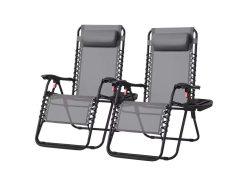 Ofertón! Juego de 2 tumbonas plegables SONGMICS a 47,6€