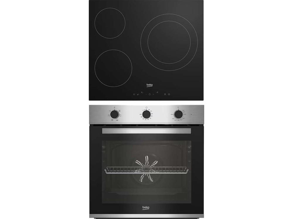 Pack Beko BBSE12122XD horno y placa vitrocerámica