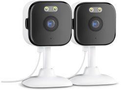 Preciazo Amazon! Pack de 2 cámaras ANBIUX 2K WiFi interior con visión nocturna en color a 15,9€