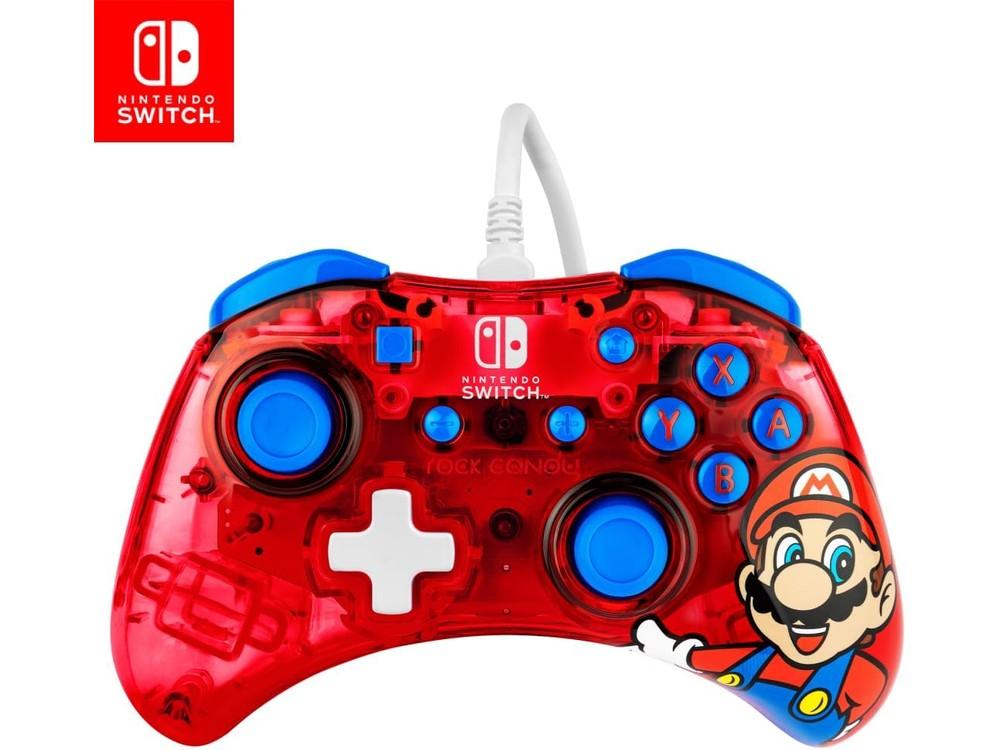 PDP Rock Candy Mando con Cable para Nintendo Switch Mario