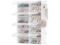 Ofertón Amazon! SONGMICS mueble zapatero plástico 8 compartimentos para 32 pares a 27€