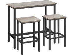 Descuento Amazon! VASAGLE mesa de desayuno con 2 taburetes LBT218B02 a 59,9€