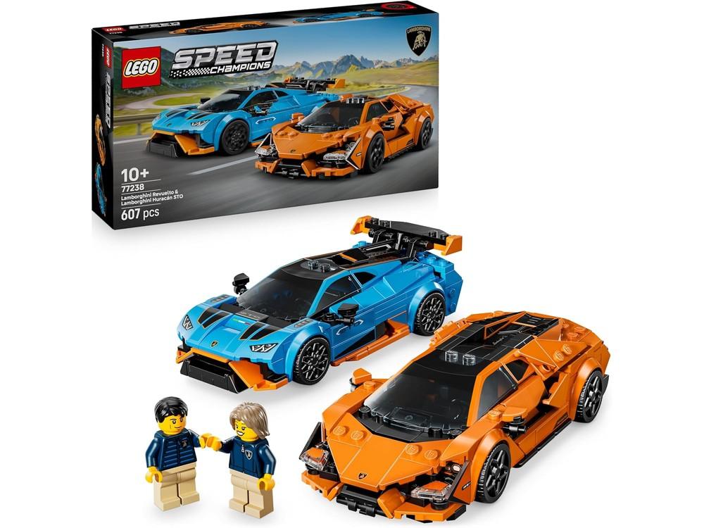 LEGO Speed Champions Lamborghini Revuelto y Huracán STO