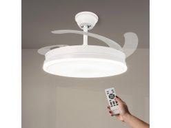 Chollo Amazon! Ventilador de techo M mimotec White Olga LED 66W con motor DC y luz CCT regulable a 35,8€