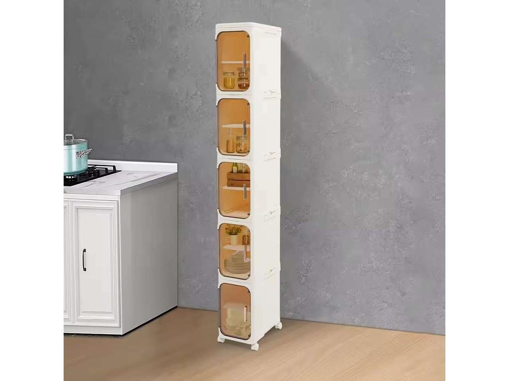 Organizador de baño estrecho de 5 niveles