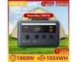 Rebaja! Estación de energía portátil OSCAL PowerMax1800SE 1024Wh 1800W a 341€