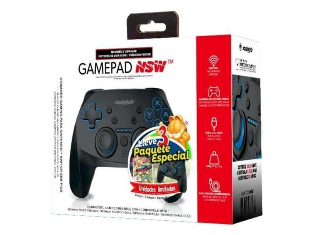 Pack Snakebyte Mando Inalámbrico + Garfield Kart Furious Racing + Garfield Lasagna Party