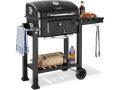 Chollo Amazon! tectake Barbacoa de carbón con tapa, termómetro y ahumador a 107,9€