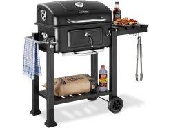 Chollo Amazon! tectake Barbacoa de carbón con tapa, termómetro y ahumador a 107,9€