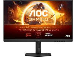 Preciazo! Monitor gaming AOC Q27G4XF 27″ QHD 180 Hz IPS a 118€