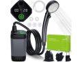 Ofertón Amazon! Ducha portátil Spopal para camping con pantalla de temperatura y batería de 6000mAh a 32,48€