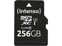 Descuento Amazon! Tarjeta microSDXC Intenso Premium 256GB Class 10 UHS-I con adaptador a 21,49€