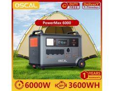 Rebaja! Estación de energía portátil Oscal PowerMax 6000 6000W 3600Wh LiFePO4 a 1425€