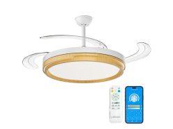Preciazo! OStarkDom 96W Ventilador de Techo Retráctil con Luz LED y Mando a Distancia a 28,2€
