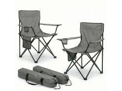 Rebaja! Pack de 2 sillas plegables de camping con tejido Oxford 600D a 22€