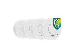 Chollo Amazon! Pack de 4 detectores de humo Smartwares RM250 con alarma de 85 dB y batería incluida a 7,74€