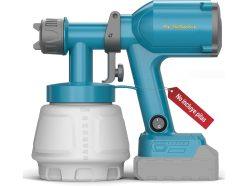 Rebaja Amazon! Tilswall Pistola de Pintura Eléctrica Sin Cable 18V con depósito 1000ml, 2 boquillas y 3 patrones a 19,9€