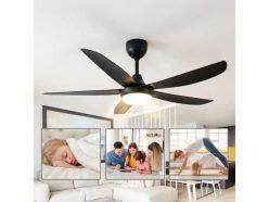 Descuento! Ventilador de techo de 40″ con luz LED, 6 velocidades y giro inverso a 52,83€