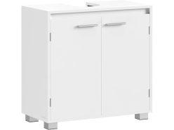 Rebaja Amazon! Armario bajo lavabo VASAGLE BBK506W01 con estante regulable a 36,54€