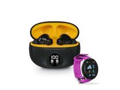 Ofertón Amazon! Auriculares Bluetooth 5.3 + smartwatch D18 a 7,9€