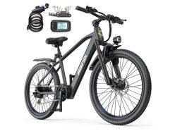 Rebaja! Bicicleta eléctrica de montaña 26″ con motor de 250W y hasta 65 km a 353,8€