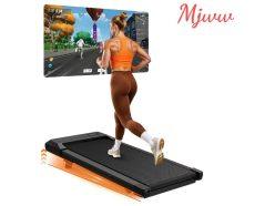 Rebaja! Cinta de andar plegable MJWW con inclinación del 6% y pantalla LCD a 58,9€