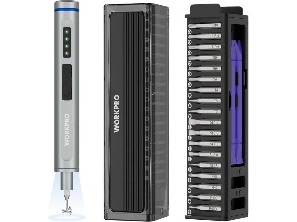 Destornillador eléctrico de precisión WORKPRO 42 en 1