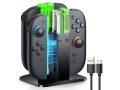 Rebaja Amazon! FYOUNG cargador para 4 Joy-Con 2 con LED a 7,3€