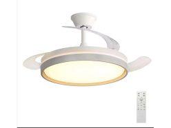 Rebaja! Lámpara de techo con ventilador invisible y luz regulable de 5600 lm a 31,1€