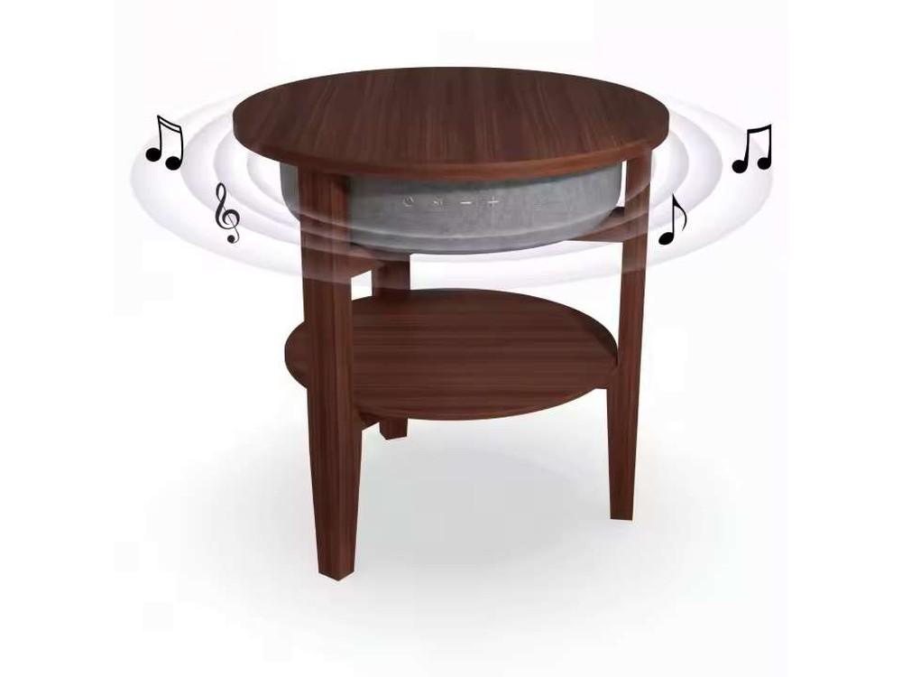 Mesa auxiliar con altavoz Bluetooth
