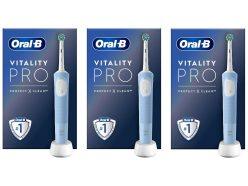 Descuento Amazon! Pack de 3 cepillos eléctricos Oral-B Vitality Pro a 47,8€