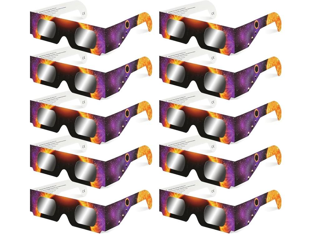QIWEI QW-SOZ Pack de 10 gafas para eclipse solar