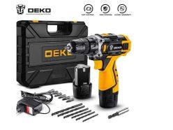 Chollo! Taladro inalámbrico DEKO 12V con 2 velocidades y control de par a 11,2€
