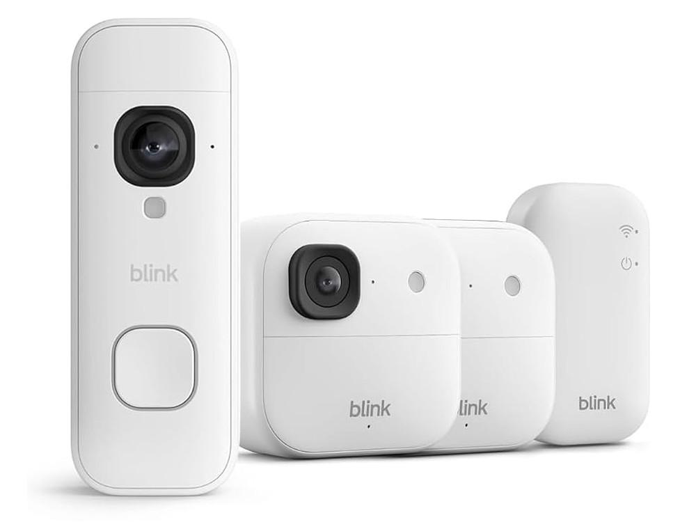 Blink Cámara exterior 2K+ y Videotimbre 2K+ con módulo de sincronización básico