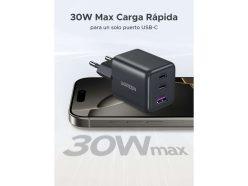 Chollo Amazon! Cargador UGREEN Zapix 30W GaN II con 3 puertos a 9,75€