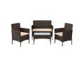 Rebaja Amazon! Conjunto de muebles de jardín SONGMICS GGF004K05 de ratán PE 4 piezas a 89,9€